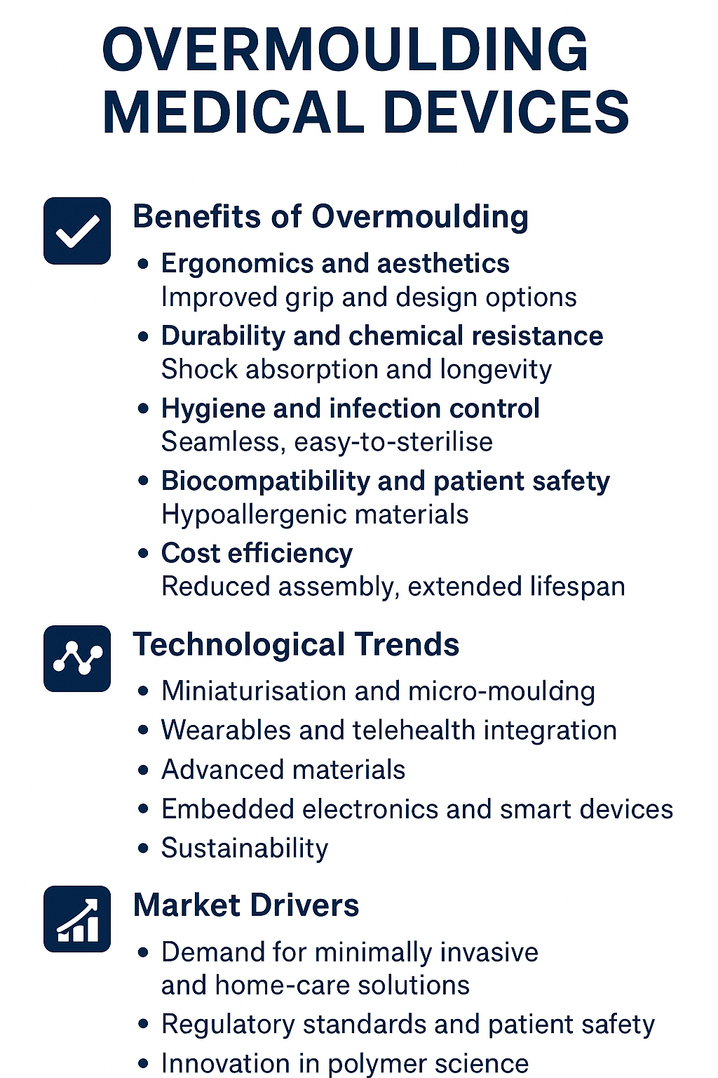 Overmoulding trend in medical devices